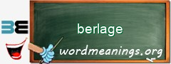 WordMeaning blackboard for berlage